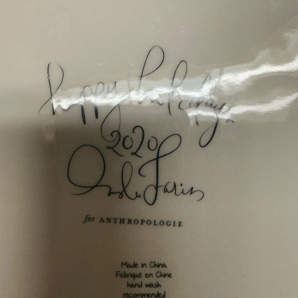 Anthropologie rare Xmas plates inslee fariss 12 days of Christmas - Picture 6 of 8